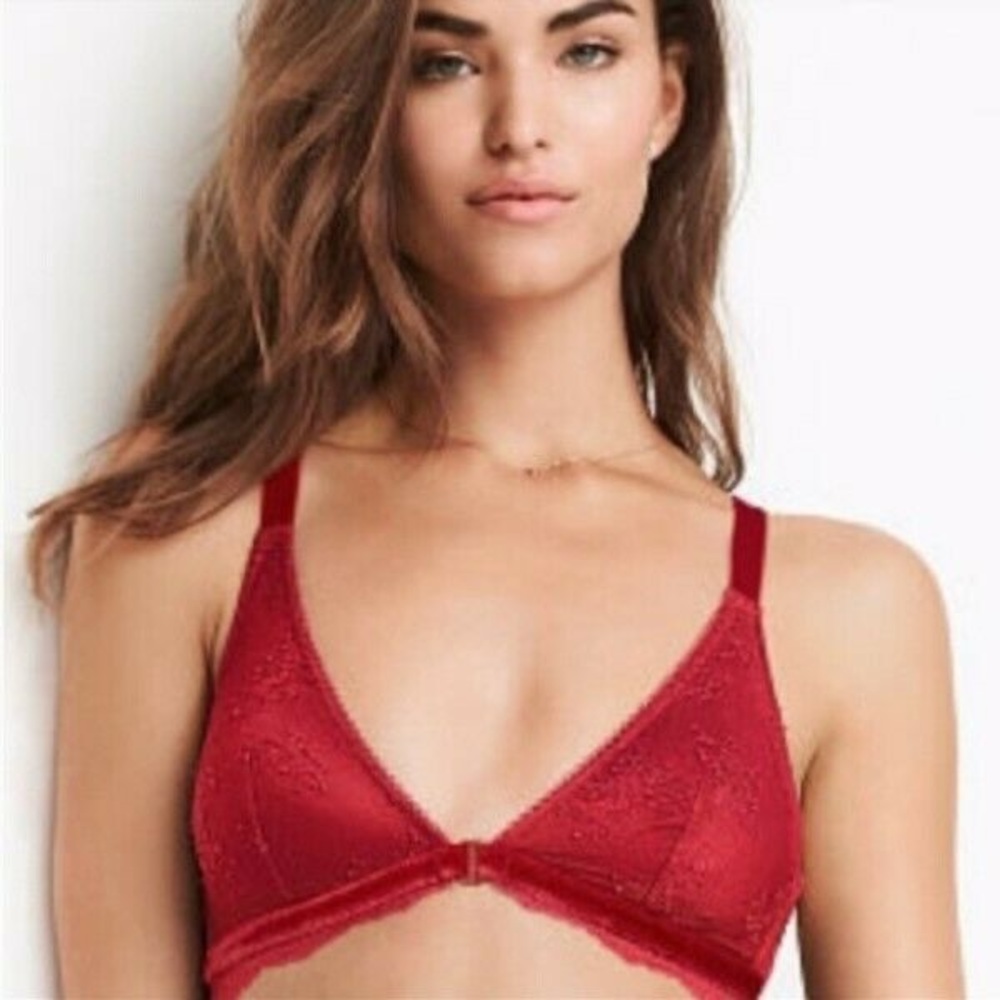 Red Victoria Secret padded bralette